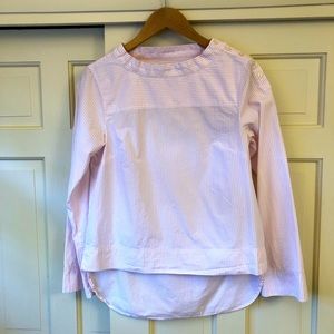 Women’s J. Crew Funnel Neck Stripe Blouse